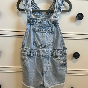 Baby Gap overall shorts. Ruffle on sleeves